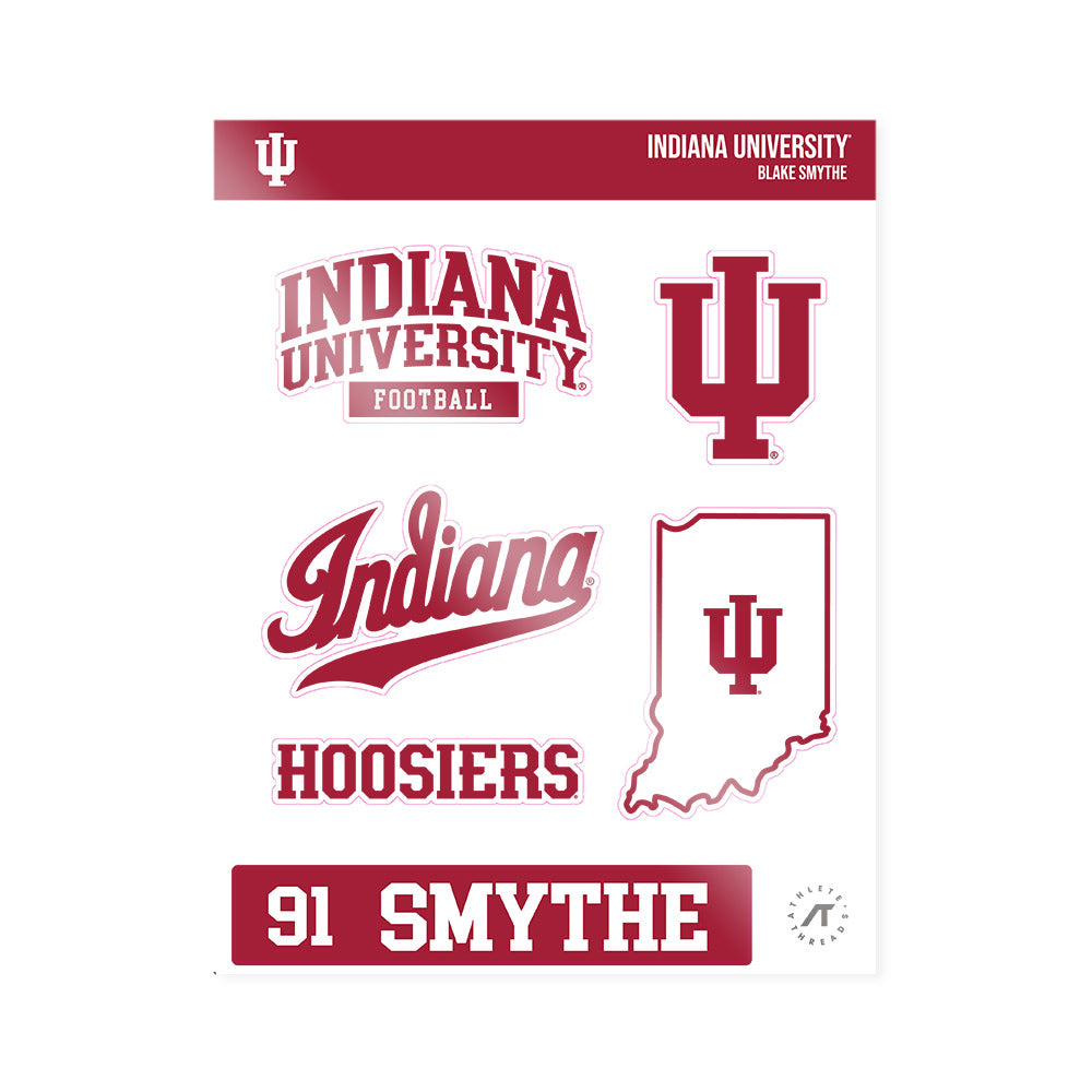 Indiana - NCAA Football : Blake Smythe - Sticker Sheet-0