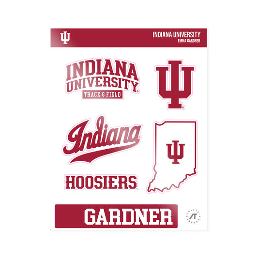 Indiana - NCAA Women's Track & Field : Emma Gardner - Sticker Sheet-0