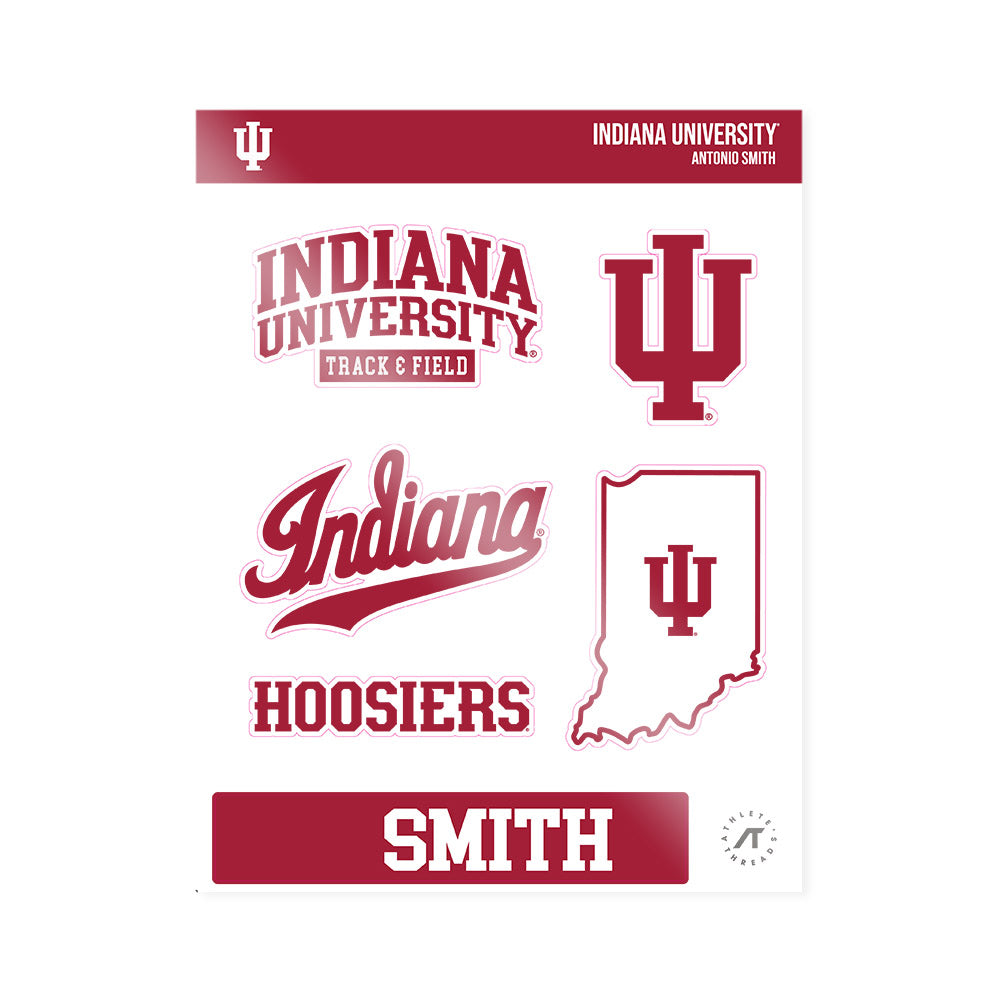 Indiana - NCAA Men's Track & Field : Antonio Smith - Sticker Sheet-0