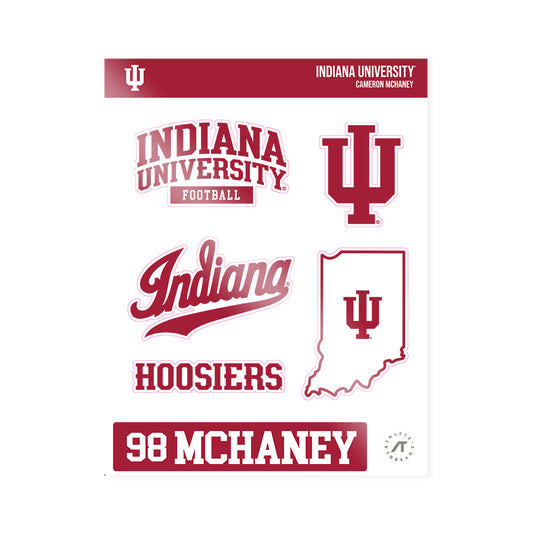 Indiana - NCAA Football : Cameron McHaney - Sticker Sheet-0