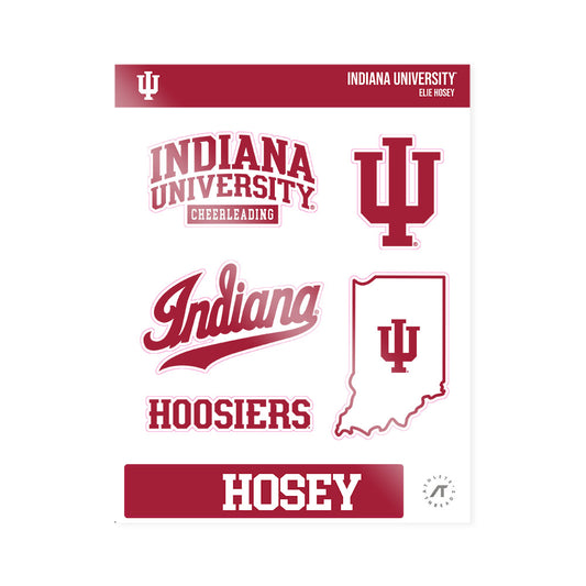 Indiana - NCAA Cheerleading : Elie Hosey - Sticker Sheet-0