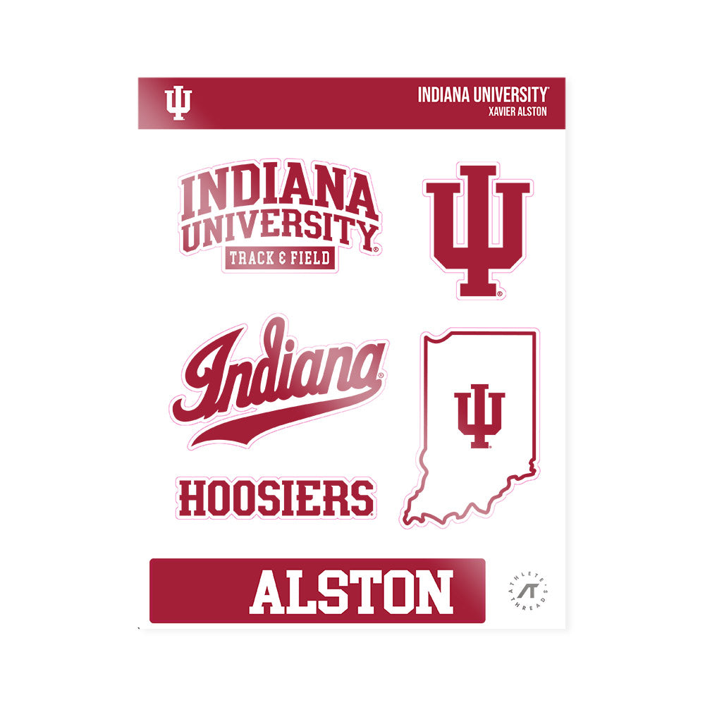 Indiana - NCAA Men's Track & Field : Xavier Alston - Sticker Sheet-0