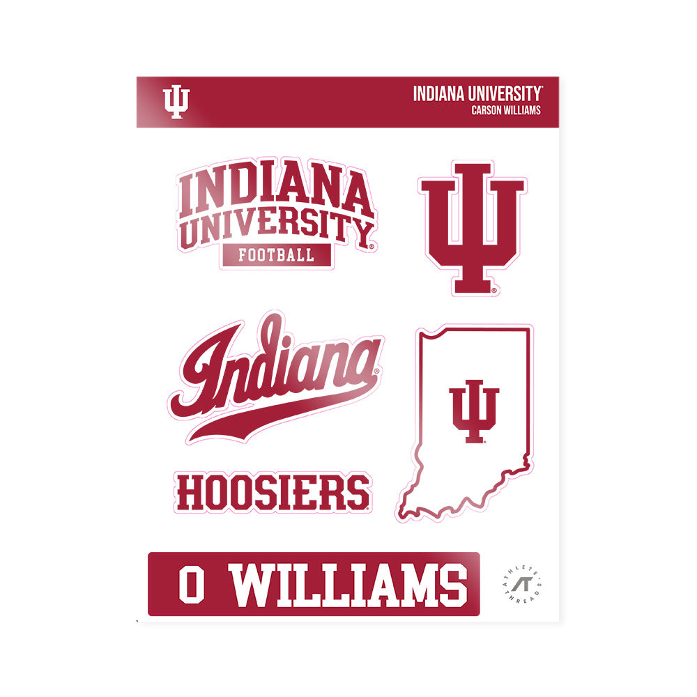 Indiana - NCAA Football : Carson Williams - Sticker Sheet-0