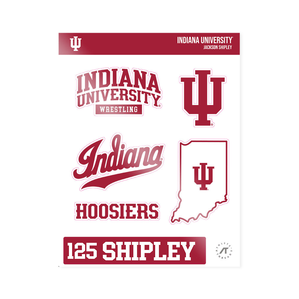 Indiana - NCAA Wrestling : Jackson Shipley - Sticker Sheet-0
