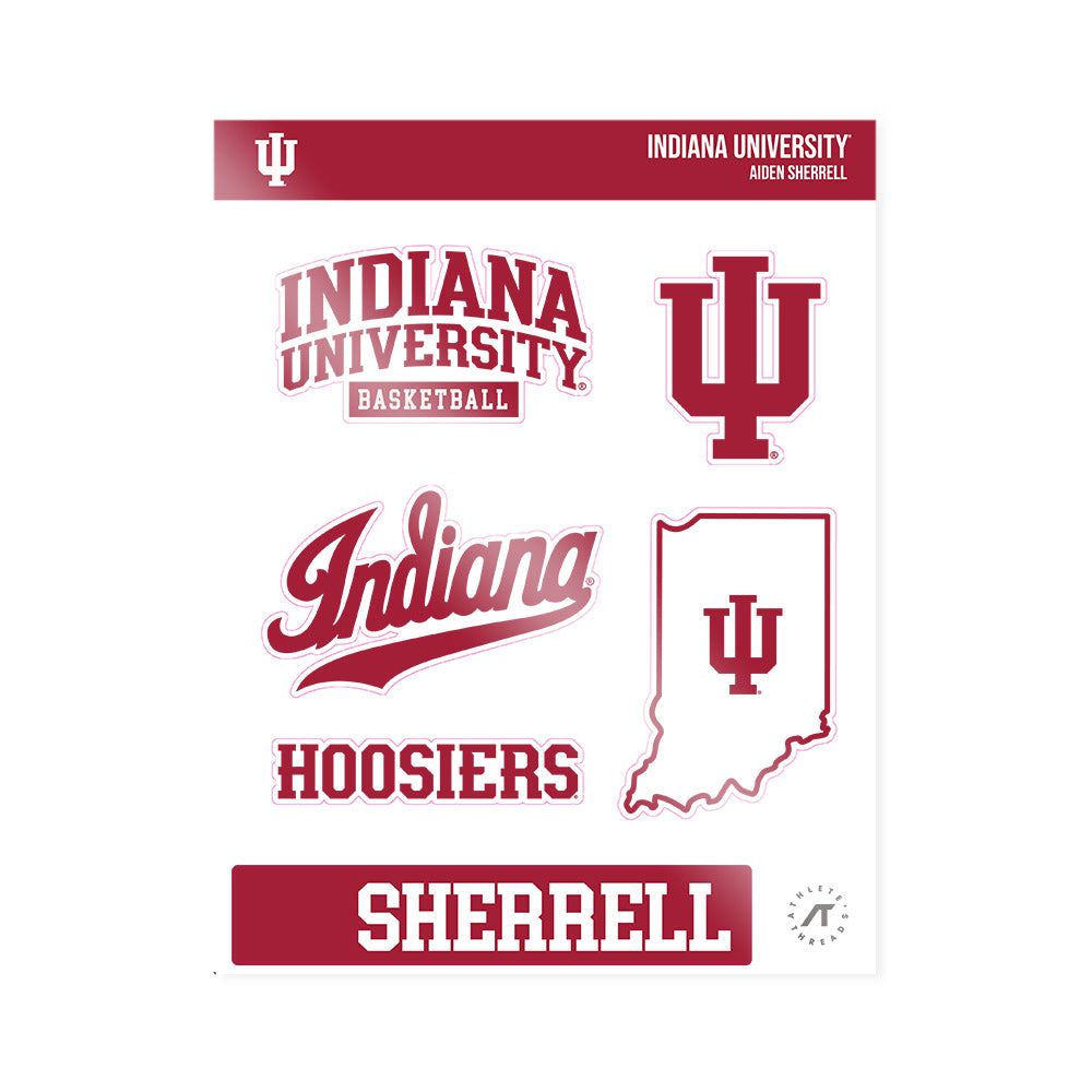 Indiana - NCAA Men's Basketball : Aiden Sherrell - Sticker Sheet-0