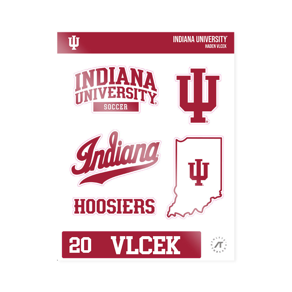 Indiana - NCAA Women's Soccer : Haden Vlcek - Sticker Sheet-0