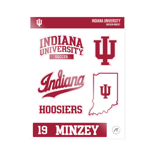 Indiana - NCAA Men's Soccer : Breckin Minzey - Sticker Sheet-0