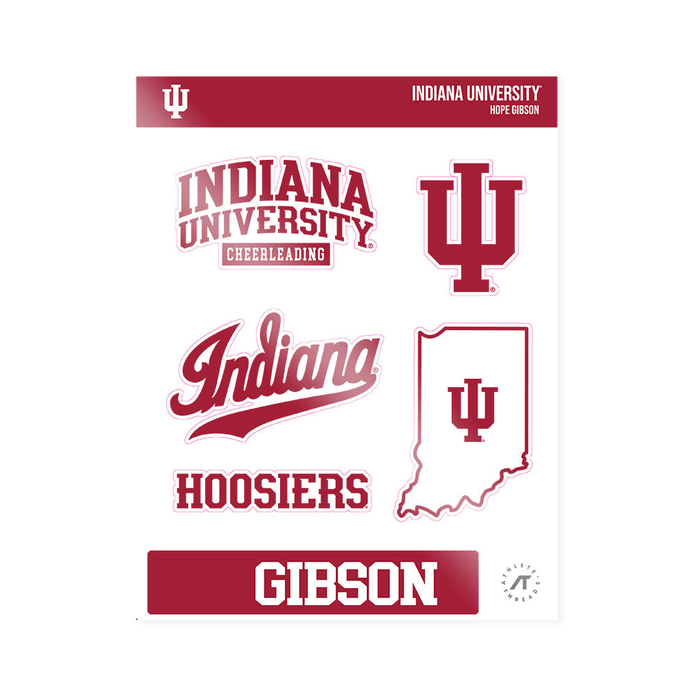 Indiana - NCAA Cheerleading : Hope Gibson - Sticker Sheet-0