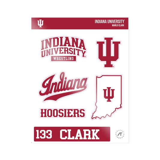 Indiana - NCAA Wrestling : Marlo Clark - Sticker Sheet-0