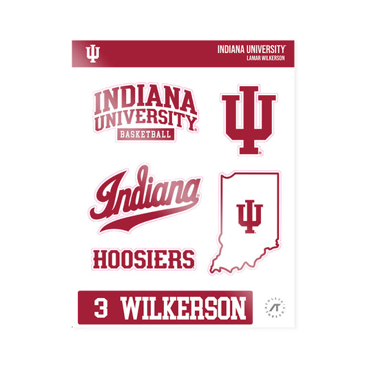 Indiana - NCAA Men's Basketball : Lamar Wilkerson - Sticker Sheet-0