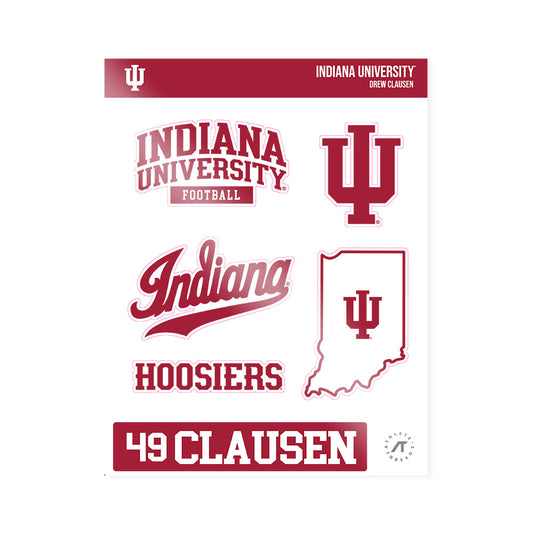 Indiana - NCAA Football : Drew Clausen - Sticker Sheet-0