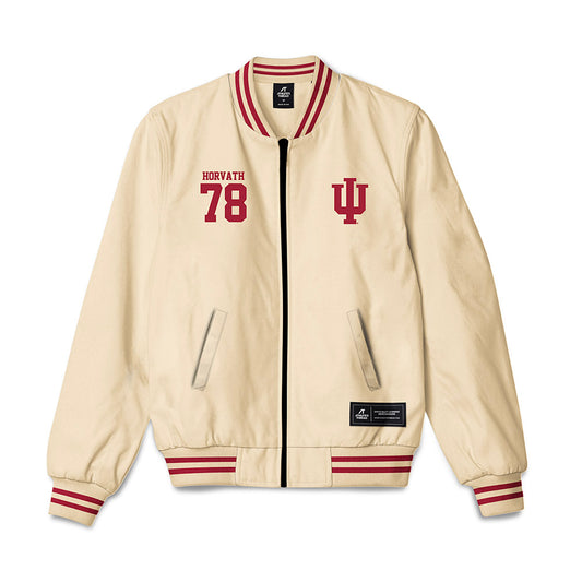Indiana - NCAA Football : Prescott Horvath - Bomber Jacket-0