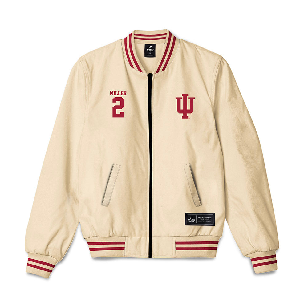 Indiana - NCAA Softball : Sarah Miller - Bomber Jacket-0