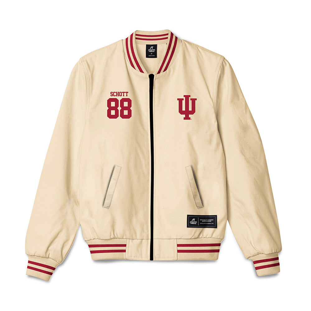 Indiana - NCAA Football : Brock Schott - Bomber Jacket-0
