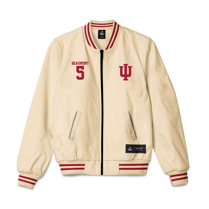 Indiana - NCAA Women's Basketball : Lenee Beaumont - Bomber Jacket-0