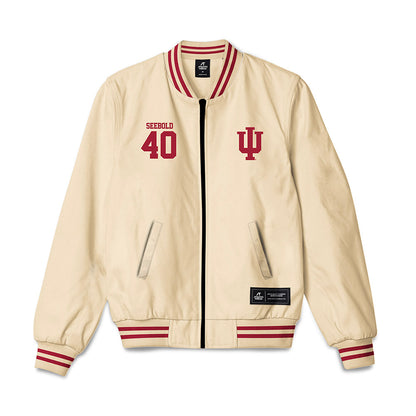 Indiana - NCAA Baseball : Gavin Seebold - Bomber Jacket-0