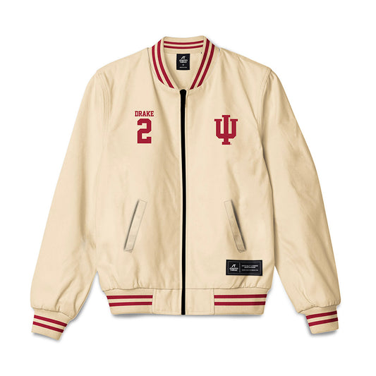Indiana - NCAA Men's Basketball : Jason Drake - Bomber Jacket-0