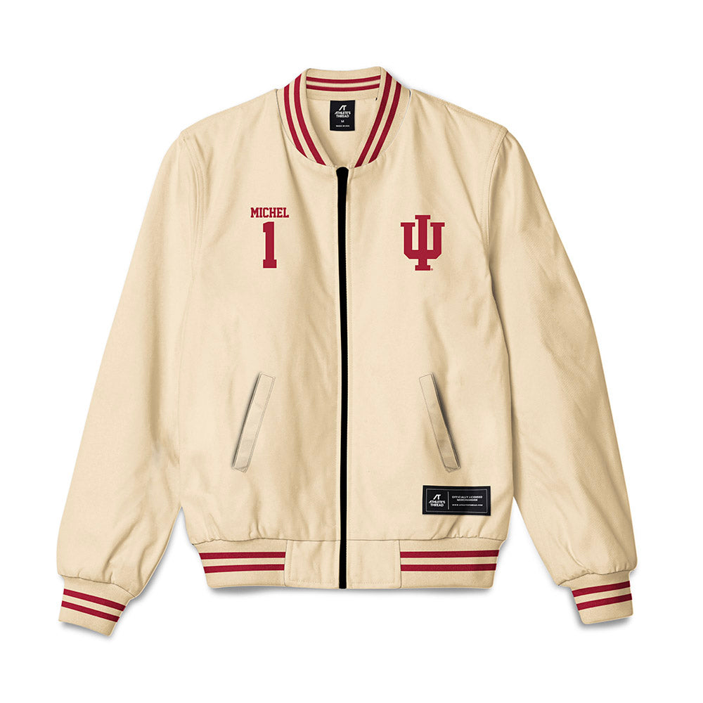 Indiana - NCAA Men's Soccer : Judewellin Michel - Bomber Jacket-0
