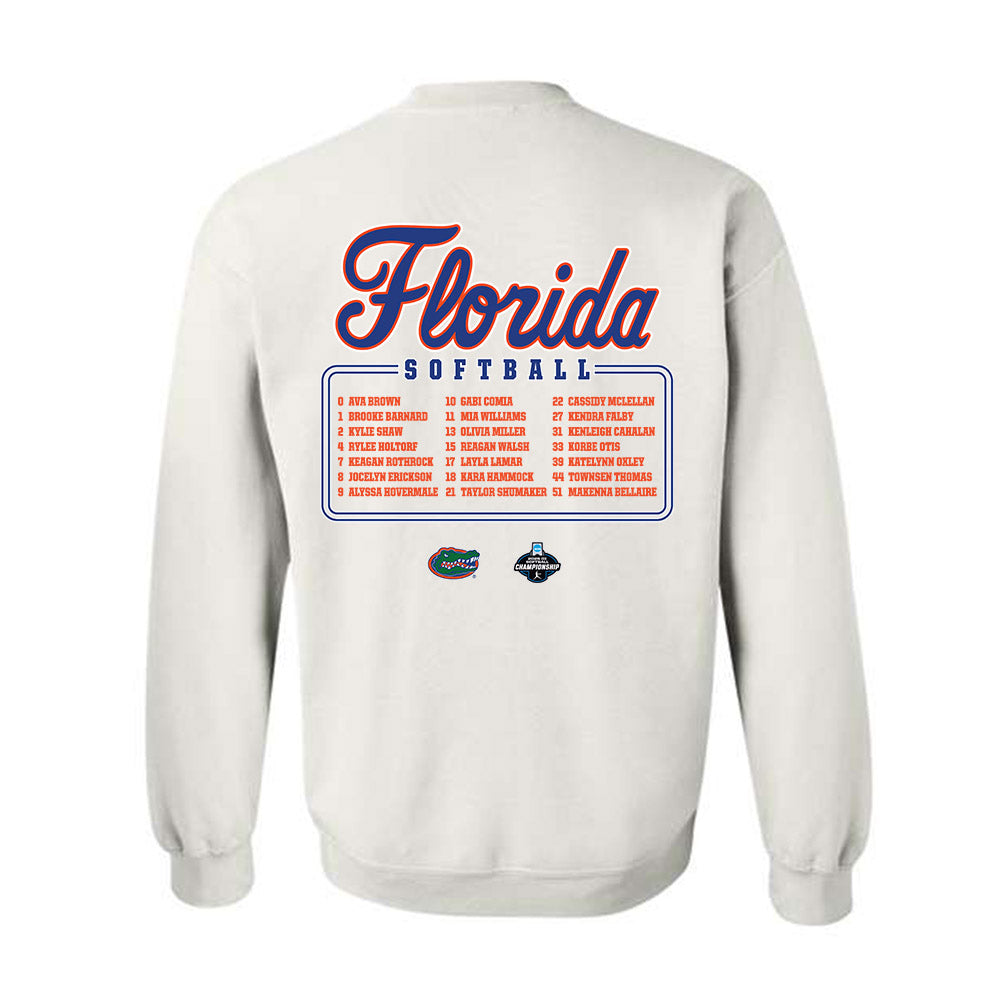 Florida - NCAA Softball : - NCAA® Roster Crewneck Sweatshirt-1