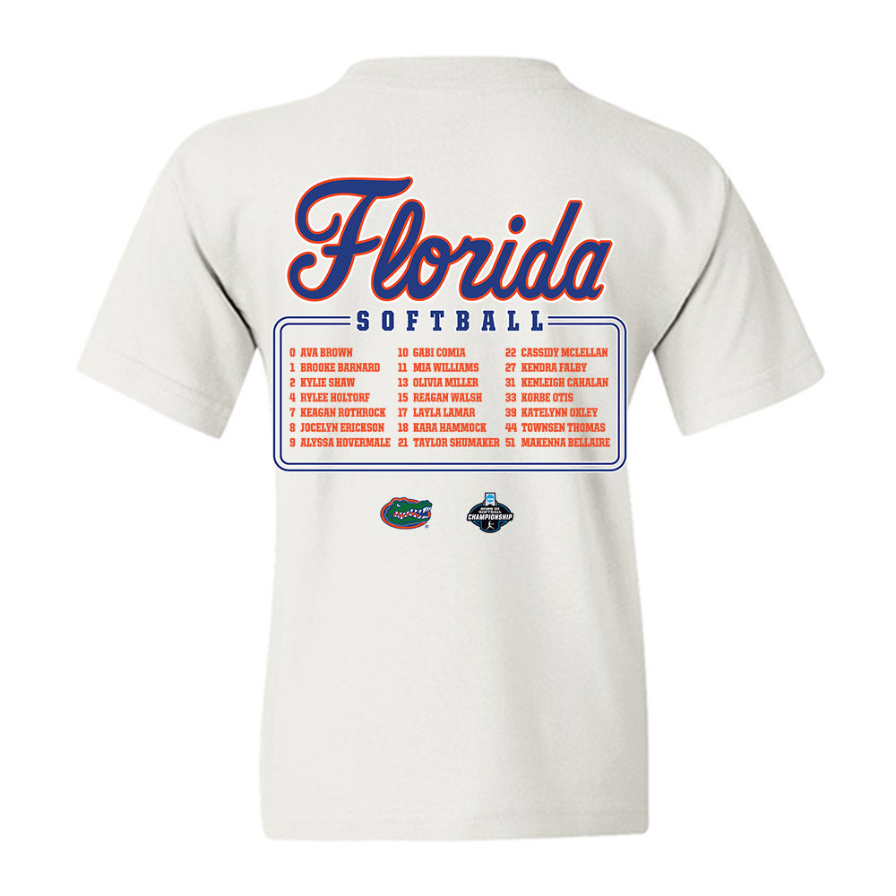 Florida - NCAA Softball : - NCAA® Roster Youth T-Shirt-1