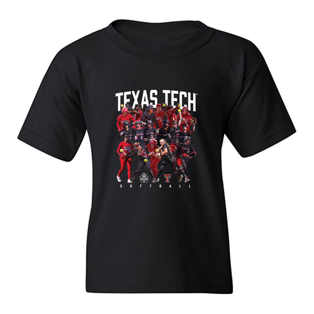 Texas Tech - NCAA Softball : - Team Collage Youth T-Shirt-0