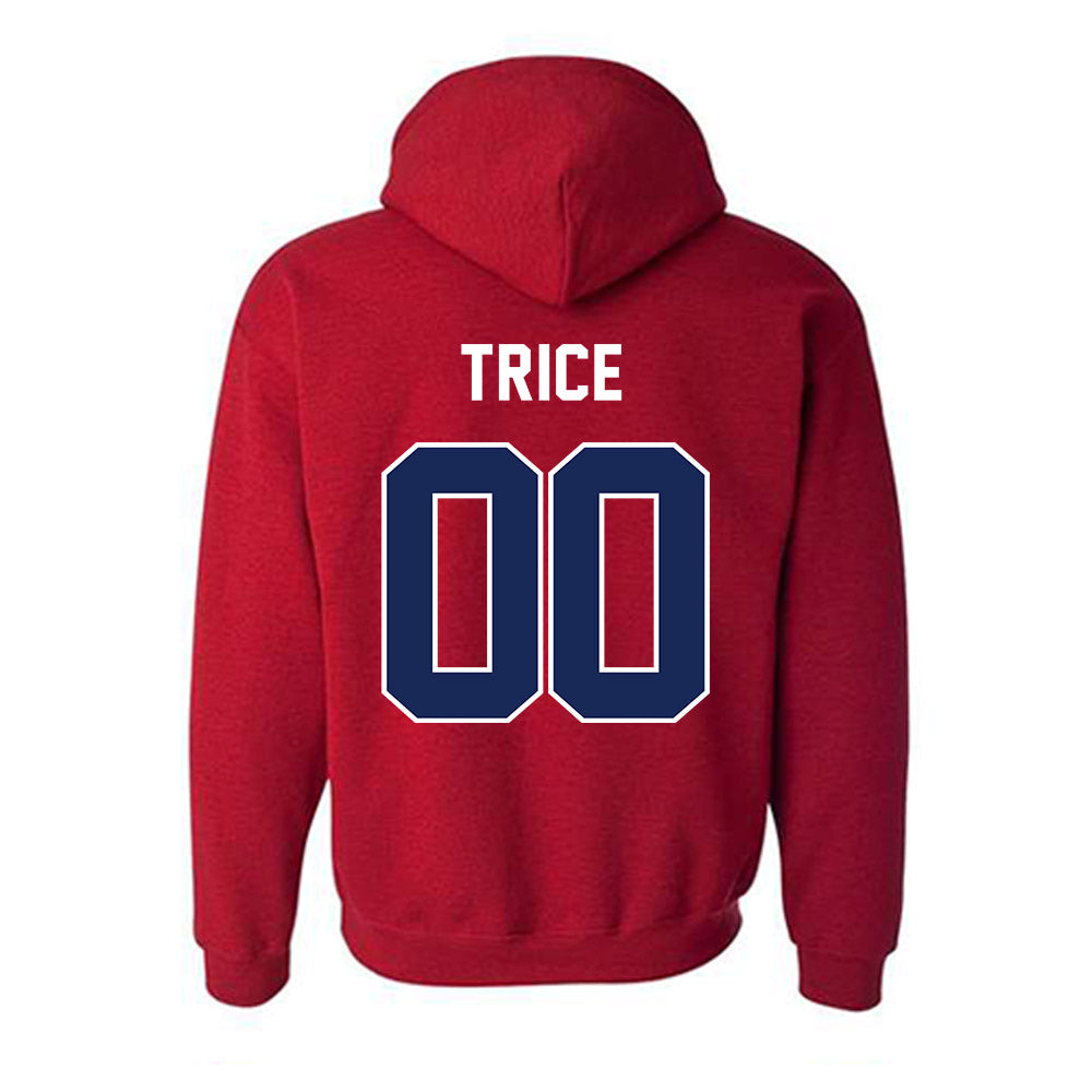 Arizona - NCAA Softball : Sereniti Trice - NCAA® Replica Shersey Hooded Sweatshirt-1