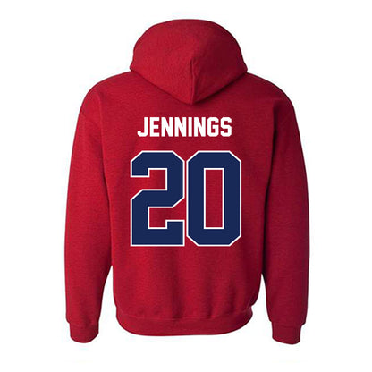 Arizona - NCAA Softball : Tele Jennings - NCAA® Replica Shersey Hooded Sweatshirt-1