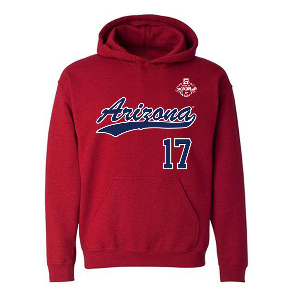 Arizona - NCAA Softball : Molli Daley - NCAA® Replica Shersey Hooded Sweatshirt-0
