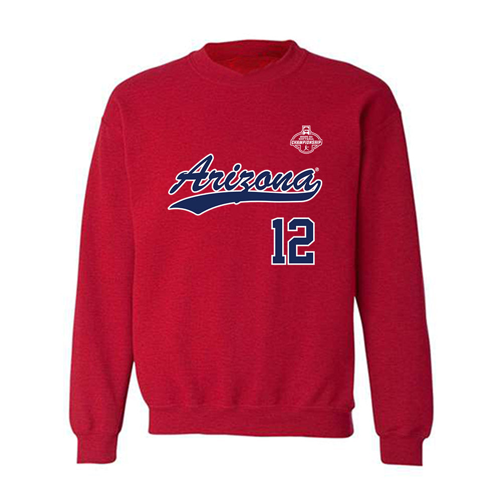 Arizona - NCAA Softball : Jalen Adams - NCAA® Replica Shersey Crewneck Sweatshirt-0