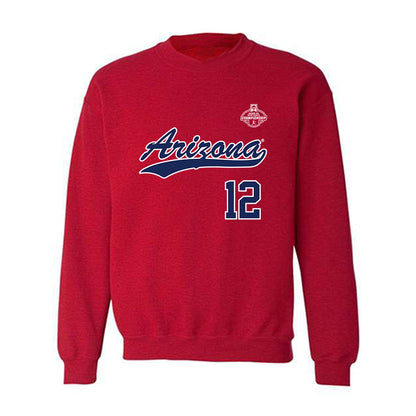 Arizona - NCAA Softball : Jalen Adams - NCAA® Replica Shersey Crewneck Sweatshirt-0