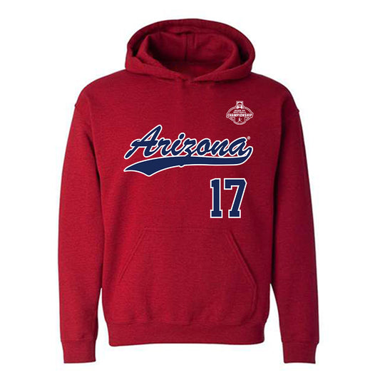 Arizona - NCAA Softball : Molli Daley - NCAA® Replica Shersey Hooded Sweatshirt-0