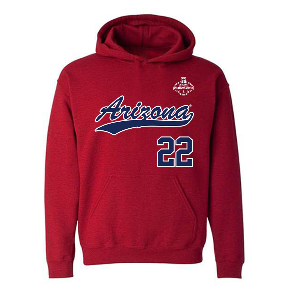 Arizona - NCAA Softball : Sinalei Talataina - NCAA® Replica Shersey Hooded Sweatshirt-0