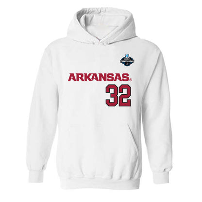 Arkansas - NCAA Softball : Saylor Timmerman - NCAA® Replica Shersey Hooded Sweatshirt-0