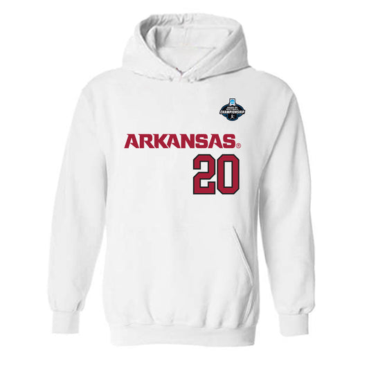 Arkansas - NCAA Softball : Tianna Bell - NCAA® Replica Shersey Hooded Sweatshirt-0