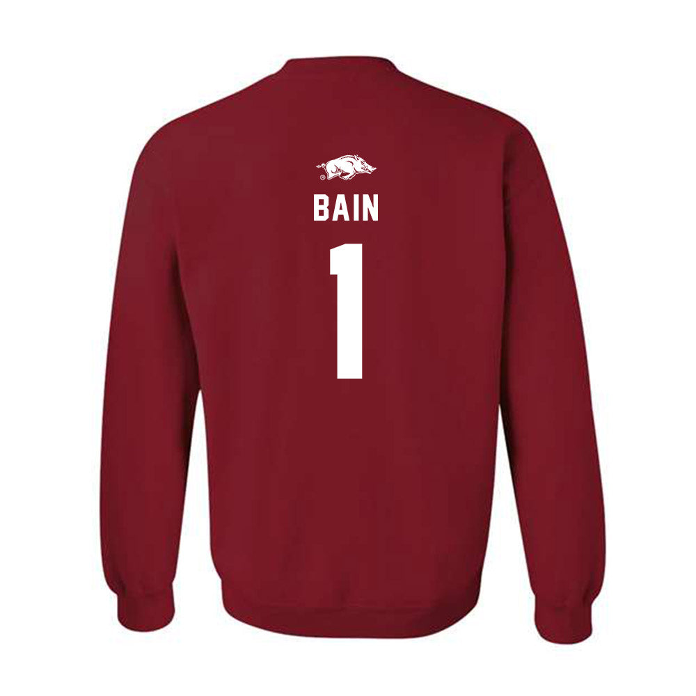 Arkansas - NCAA Softball : Brinli Bain - NCAA® Replica Shersey Crewneck Sweatshirt-1