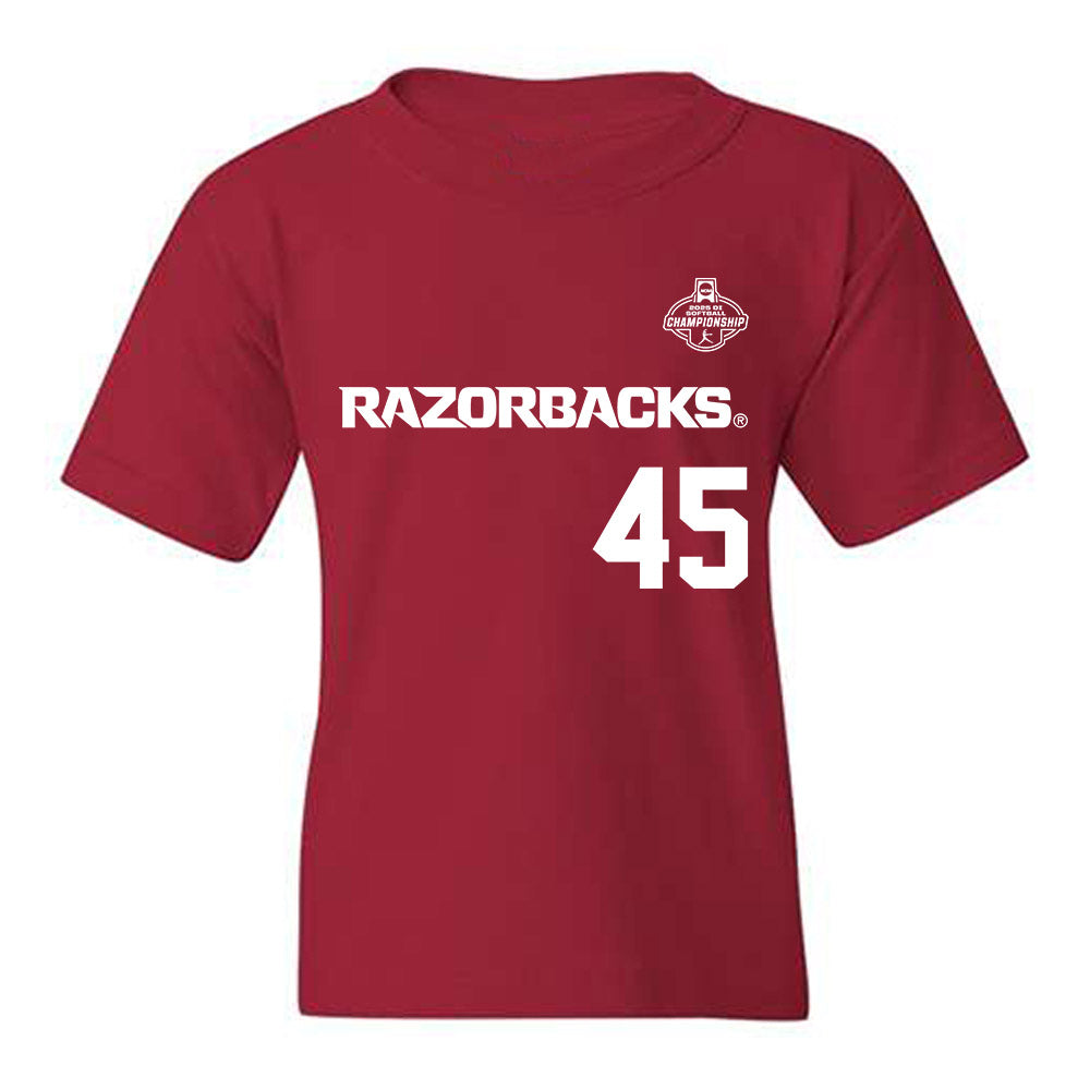 Arkansas - NCAA Softball : Jayden Wells - Replica Shersey Youth T-Shirt-0