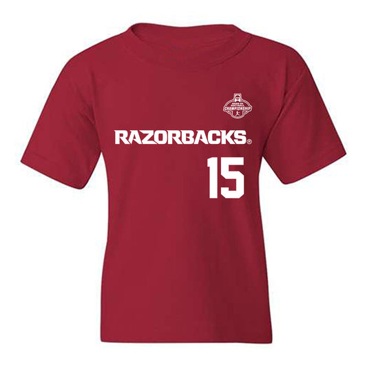 Arkansas - NCAA Softball : Lillie-Faye McWhorter - NCAA® Replica Shersey Youth T-Shirt-0
