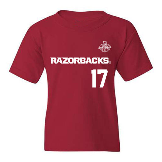 Arkansas - NCAA Softball : Kennedy Miller - Replica Shersey Youth T-Shirt-0
