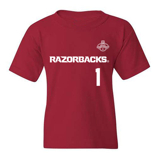 Arkansas - NCAA Softball : Brinli Bain - NCAA® Replica Shersey Youth T-Shirt-0