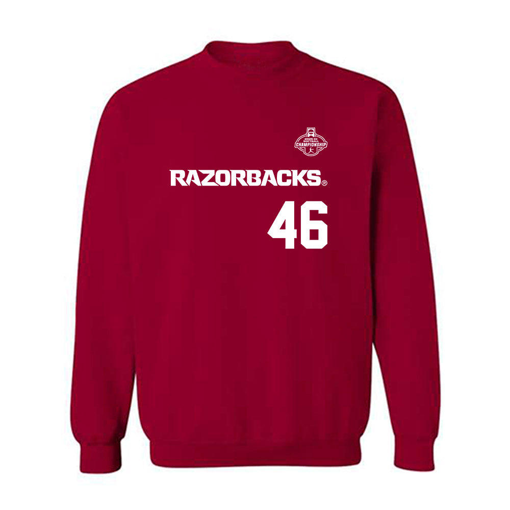 Arkansas - NCAA Softball : Kailey Wyckoff - Replica Shersey Crewneck Sweatshirt-0