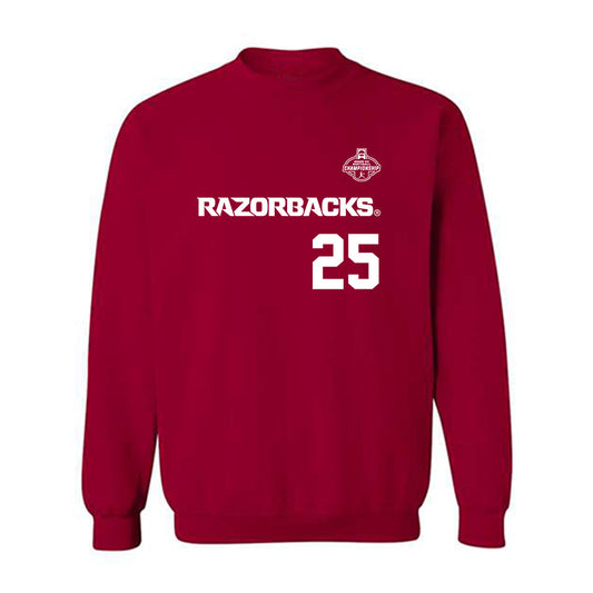 Arkansas - NCAA Softball : Cameryn Harrison - Replica Shersey Crewneck Sweatshirt-0