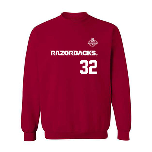 Arkansas - NCAA Softball : Saylor Timmerman - NCAA® Replica Shersey Crewneck Sweatshirt-0