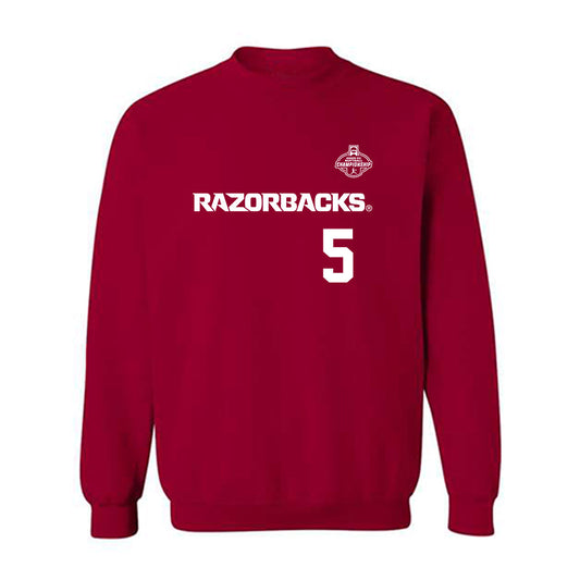 Arkansas - NCAA Softball : Ashtyn Reichardt - Replica Shersey Crewneck Sweatshirt-0