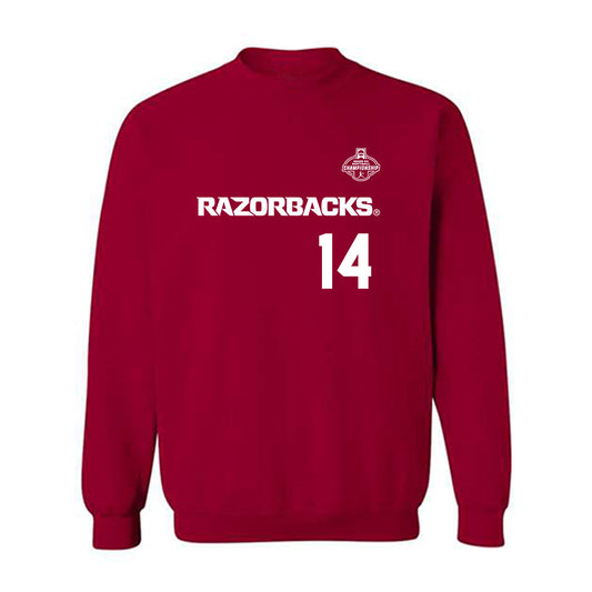 Arkansas - NCAA Softball : Karlie Davison - Replica Shersey Crewneck Sweatshirt-0