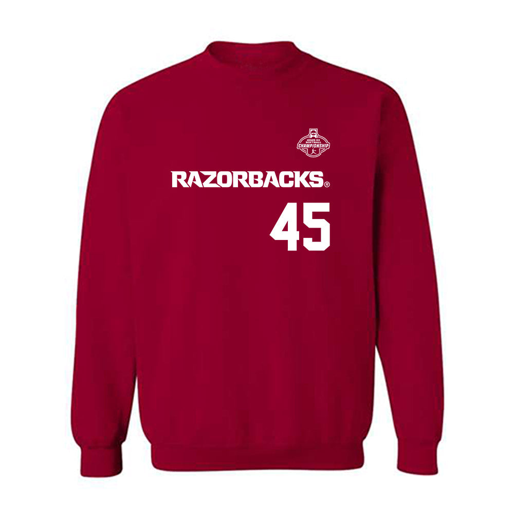 Arkansas - NCAA Softball : Jayden Wells - Replica Shersey Crewneck Sweatshirt-0