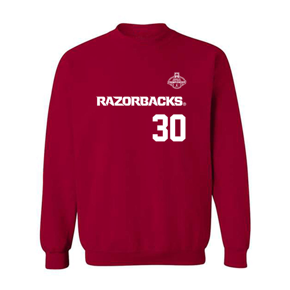 Arkansas - NCAA Softball : Khamari Hall - NCAA® Replica Shersey Crewneck Sweatshirt-0