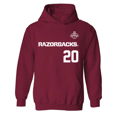 Arkansas - NCAA Softball : Tianna Bell - NCAA® Replica Shersey Hooded Sweatshirt-0