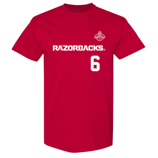Arkansas - NCAA Softball : Ella McDowell - Replica Shersey T-Shirt-0