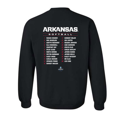Arkansas - NCAA Softball : - NCAA® Roster Crewneck Sweatshirt-1