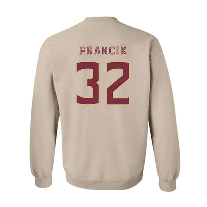 FSU - NCAA Softball : Jazzy Francik - Replica Shersey Crewneck Sweatshirt-1
